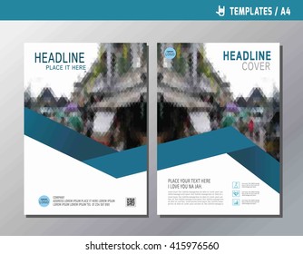 blue abstract  flat vector annual report 
leaflet brochure template A4 size design.
flyer modern multipurpose style.
book  cover layout design.
