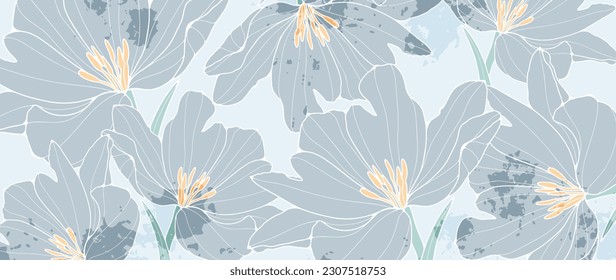 Fondo floral abstracto azul. Antecedentes de la decoración, cubiertas, papel pintado, decoración, tarjetas y presentaciones
