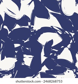 Diseño sin costuras floral Abstractas azul del modelo para los textiles de la moda, los gráficos, los fondos y las artesanías
