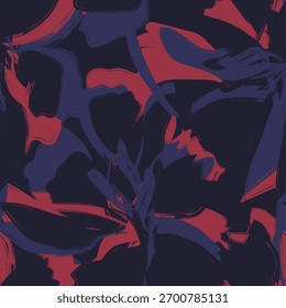 Diseño inconsútil floral Abstractas azul del modelo para los textiles, los gráficos, los fondos y las artes de la moda