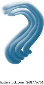 Blue Abstract Flowing Wave Lines background with Gradient Motion Effect