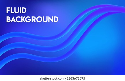 Blue abstract fluid background. Modern background.