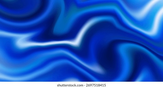Fundo de onda de líquido abstrato azul