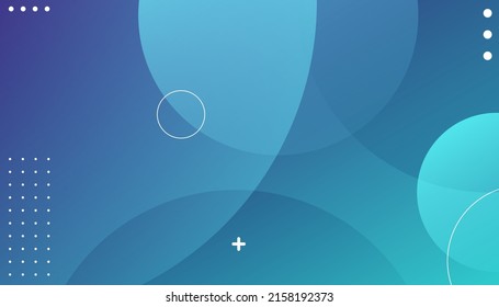 Blue Abstract fluid wave. Dynamic circle abstract. Minimal geometric vector background. Gradient posters for use as a placards, brochures, banners, web pages, headers, covers, and other. Eps10 vector 
