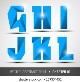 Blue abstract font. Chapter 02