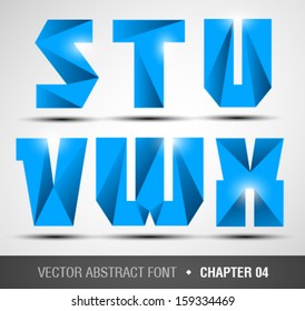 Blue abstract font. Chapter 04
