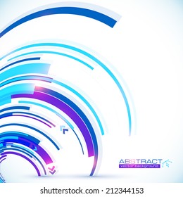 Blue abstract futuristic vector background