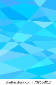 Blue Abstract Geometric