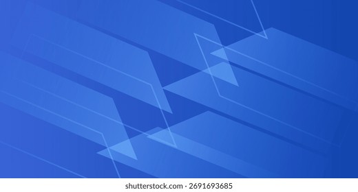Fundo Geométrico Abstrato Azul Com Ângulos E Linhas Para Design Moderno