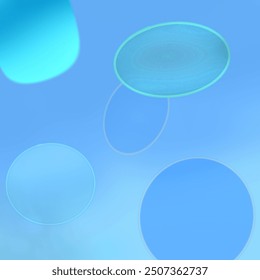 blue Abstract geometric background gradient soft light blue bokeh for Graphic Business background hitech technology digital design illustration web template background backdrop art