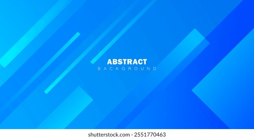 Blue abstract geometric background with gradient color, modern abstract covers , minimal covers design. Blue geometric background.