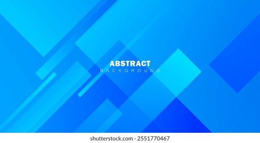 Blue abstract geometric background with gradient color, modern abstract covers , minimal covers design. Blue geometric background.