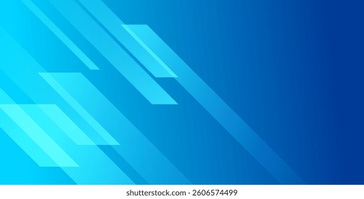 Blue abstract geometric background with gradient color, modern abstract covers , minimal covers design. Blue geometric background.