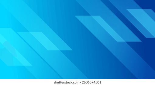 Blue abstract geometric background with gradient color, modern abstract covers , minimal covers design. Blue geometric background.