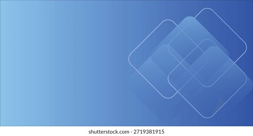 Fondo Geométrico Abstractas Azul Con Cuadrados Superpuestos Para Diseño Digital Y Presentaciones