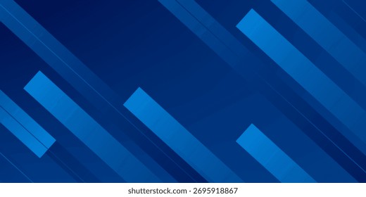 Fundo geométrico abstrato azul. Terno para negócios, instituição, conferência, festa, ilustração Vetor