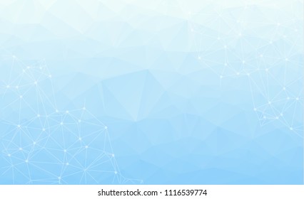 Blue abstract geometric background, vector from polygons, triangle, vector illustration, vector pattern, triangular template