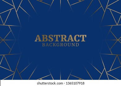 Blue abstract geometric background vector