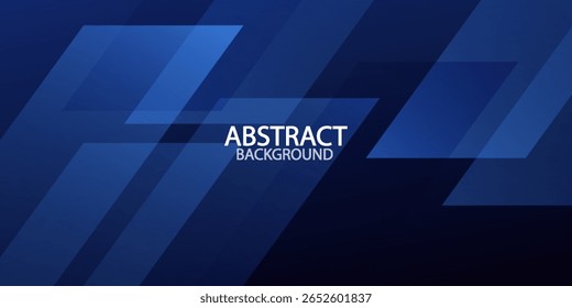 Blue abstract geometric background. Vector illustration