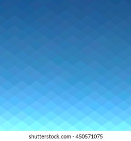 Blue abstract geometric background. Vector illustration does not contain gradient or transparency.