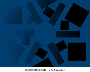 Blue abstract geometric burst with dynamic shapes. Eye-catching modern background for creative and tech projects
