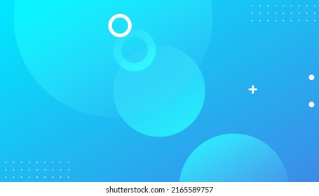 Blue Abstract Geometric Circle Shape. Circle Creative Wallpaper.