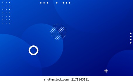 Blue Abstract Geometric Circle Shape. Design abstract patterns with color circles, dots. Fluid modern abstract banner with geometric shape. Digital motion effect. Eps10 vector