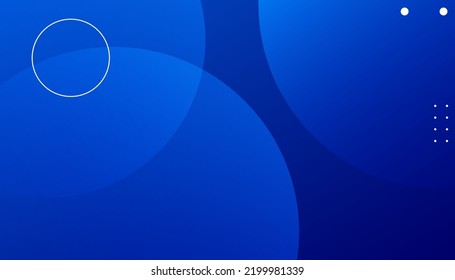 Blue Abstract Geometric Circle Shape. Design abstract patterns with color circles, dots. Fluid modern abstract banner with geometric shape. Digital motion effect. Eps10 vector