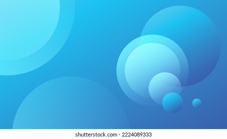 Blue Abstract Geometric Circle Shape. Minimal geometric vector background. Gradient posters for use as a placards, brochures, banners, web pages, headers, covers, and other. Eps10 vector background
