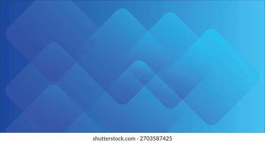 Blue Abstract Geometric Diamond Pattern Background With Overlapping Squares And Gradients For Modern Tech Design eps10