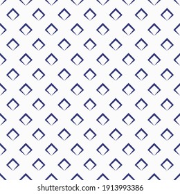 blue abstract geometric diamond seamless pattern for background, wallpaper, banner, label etc. vector design