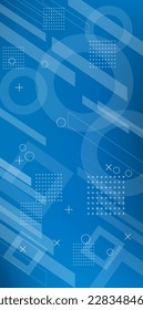 blue abstract geometric dynamic  for business finance and technology background