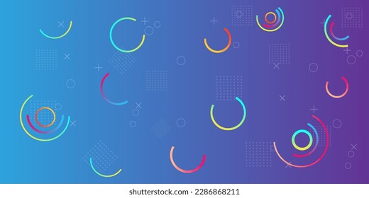 blue abstract  geometric dynamic  for business finance and technology background