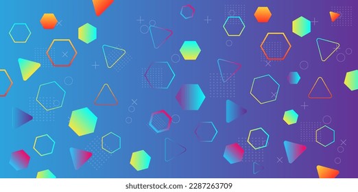 blue abstract  geometric dynamic  for business finance and technology background