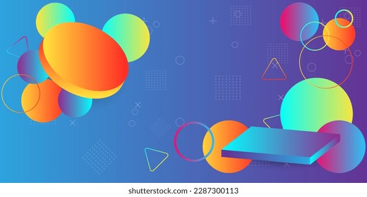 blue abstract  geometric dynamic  for business finance and technology gradient background