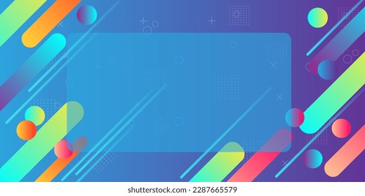 blue abstract  geometric dynamic  for business finance and technology gradient background