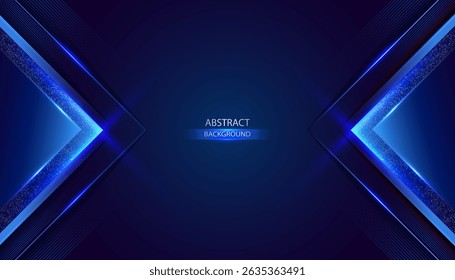 Blue Abstract geometric light shapes background vector. Elegant Blue Abstract Background Vector Illustration.