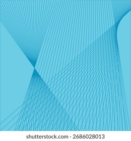 Blue Abstract Geometric Lines Background