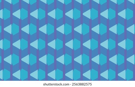 Blue abstract geometric pattern suitable for any fabric, especially carpets or rugs