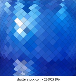 Blue abstract geometric pattern/Dynamic blue background Vector design