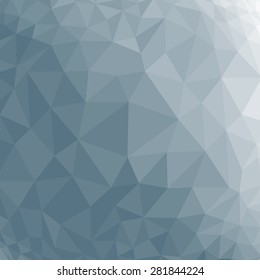 Blue abstract geometric rumpled triangular low poly style vector illustration graphic background