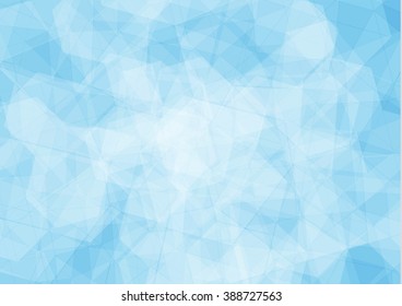 Blue abstract geometric rumpled triangular low poly style vector illustration graphic background