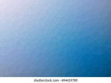 Blue abstract geometric rumpled triangular low poly style vector illustration graphic background