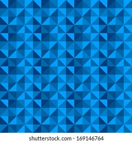 Blue abstract geometric seamless pattern