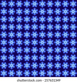 Blue abstract geometric seamless pattern. Vector illustration 