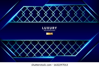 blue abstract geometric shape background with blue line, vector illustration.