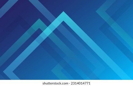 Fondo de formas geométricas abstractas y azules. Ilustración del vector