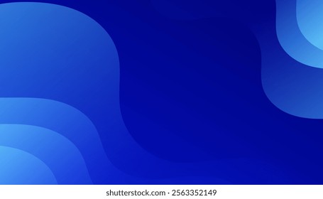Blue abstract geometric shapes background. Template for invitation, business card for presentation design
