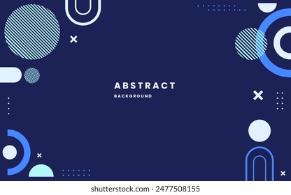 Blue abstract geometric shapes design element background. blue backgrounds. geometric shapes blue and white, modern shapes. Illustration vector 10 eps.