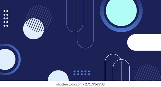Fondo de elemento de diseño de Formas geométricas abstractas azules. fondos azules. Formas geométricas azules y blancas, Formas modernas. Ilustración Vector 10 eps.